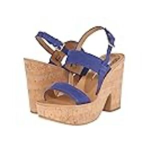 Dolce Vita Blue Suede Platform Sandals - Size 8